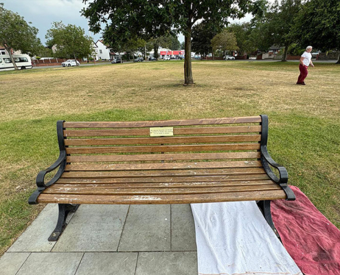 Tlc Bench July 2025 - Benches At The War Memorial Have Had Some TLC - Ainsdale ...